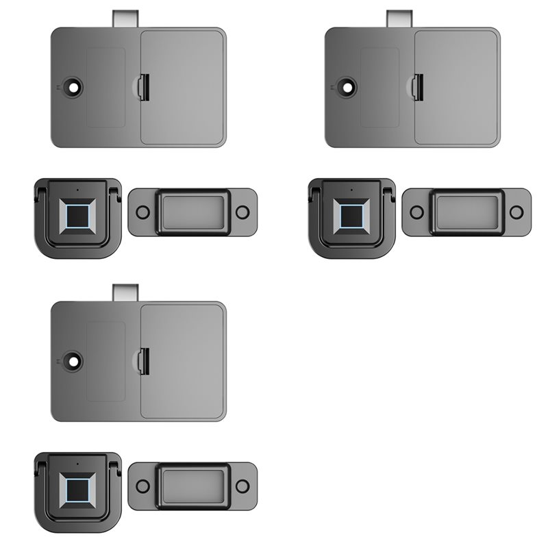 Smart Home Lock - N13R-(Duurzaam) 3X Smart Drawer Vingerafdrukslot Vingerafdrukslot