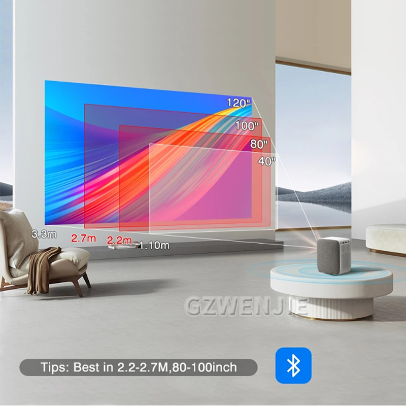 Smart Home Tv - H6 Mini-projector LED 1080P Full HD