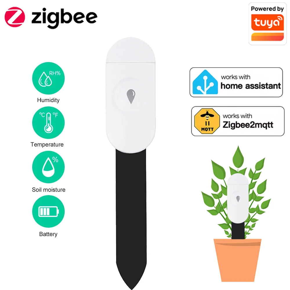 Smart Home Energy Monitor - Tuya Zigbee Temperatuur Vochtigheid Vocht Detector