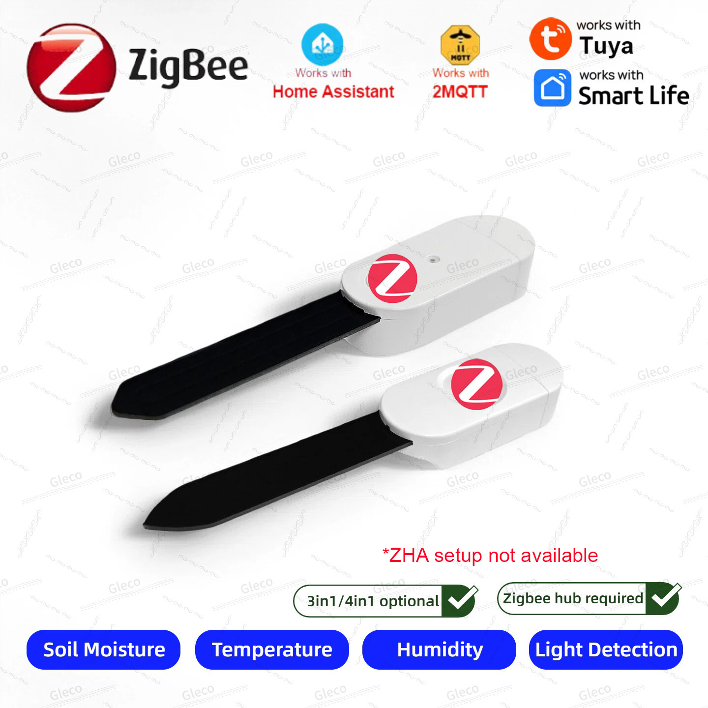 Smart Home Energy Monitor - Zigbee Bodemvochtsensor Meter Temperatuur Vochtigheid Vruchtbaarheid