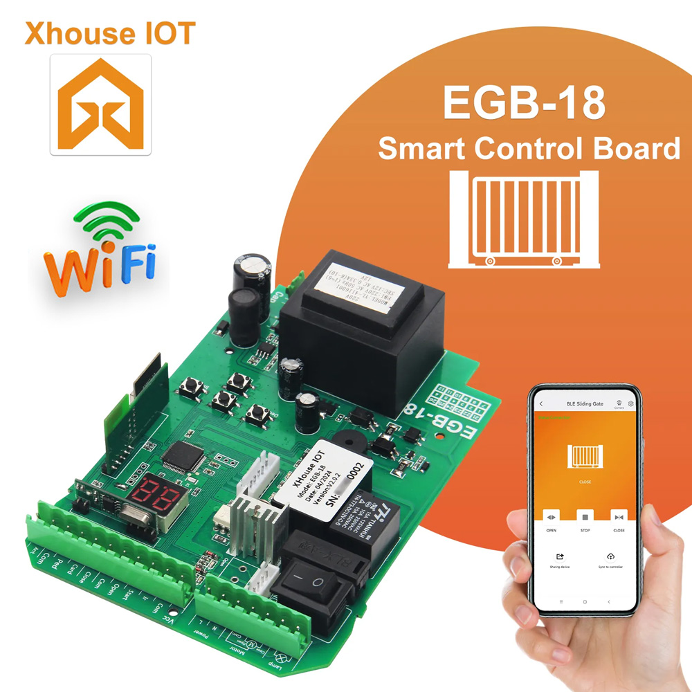 Smart Home Apple - Moederbord voor schuifpoortopener, vervangend bedieningsmoederbord, met