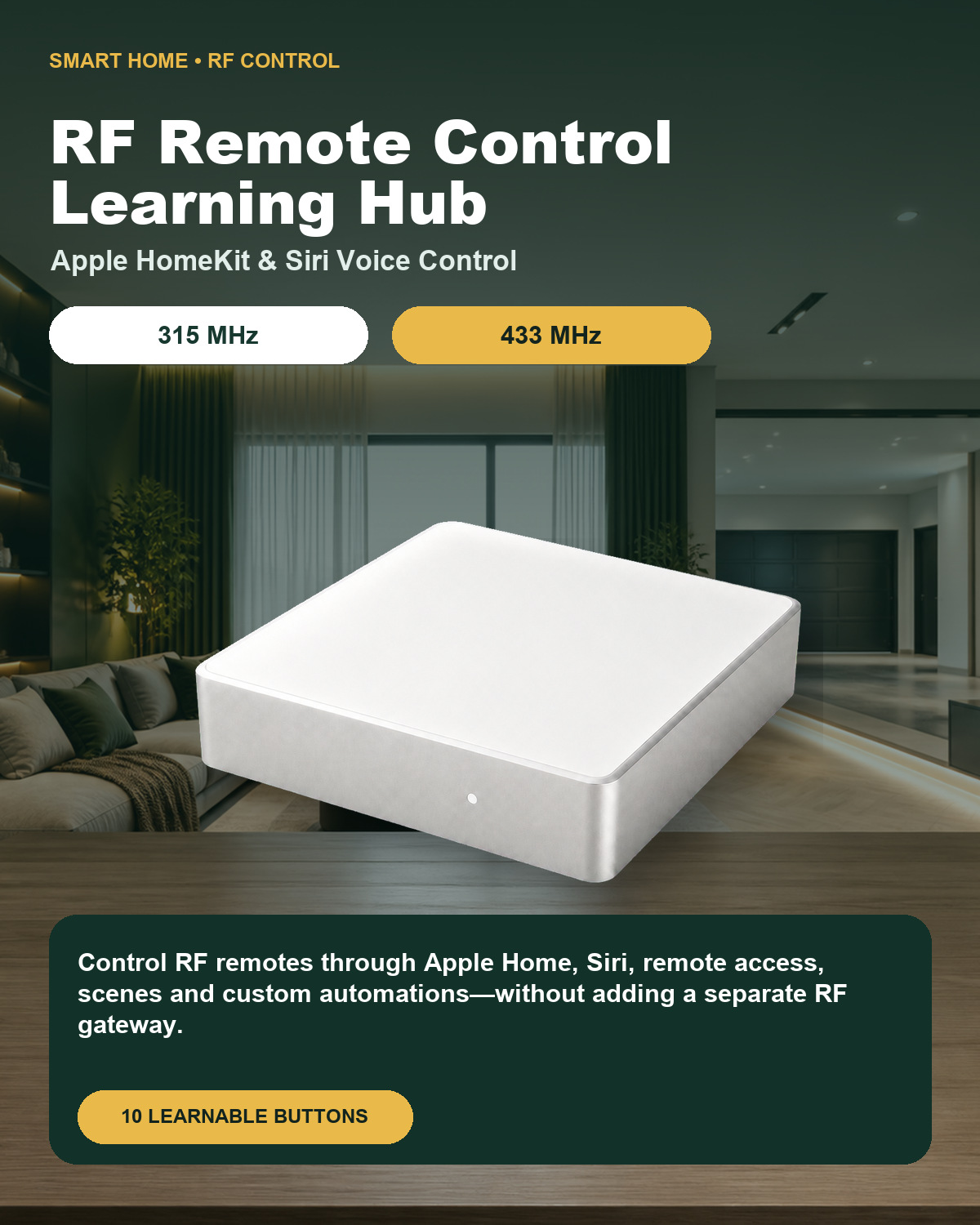 315/433MHz RF Afstandsbedienin - Smart Home Hub Samsung recensie en prijs