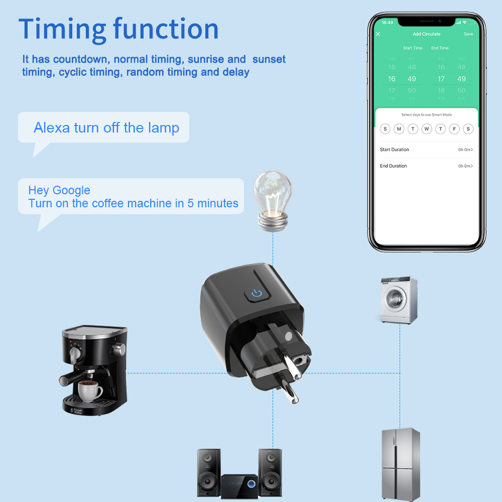 Tuya Smart Socket WiFi-afstand - Smart Home Energy Monitor recensie en prijs
