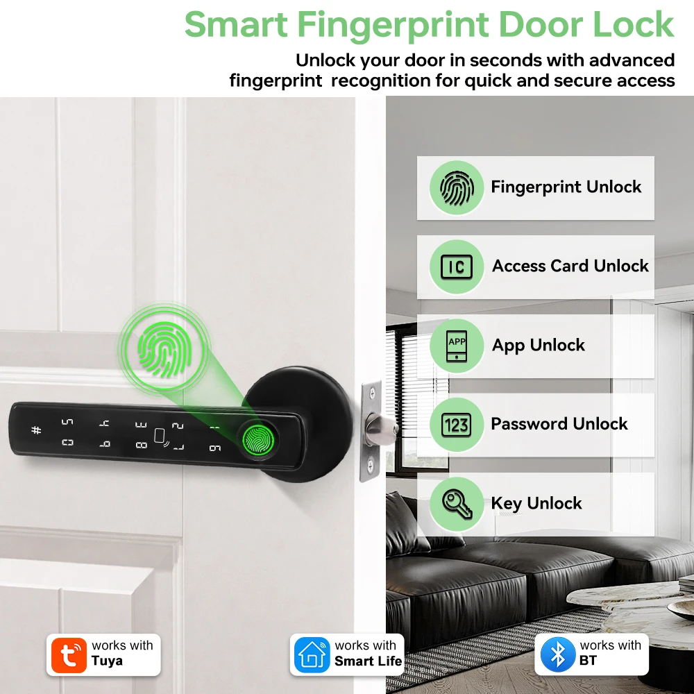Tuya Bluetooth Smart Fingerpri - Smart Home Lock recensie en prijs