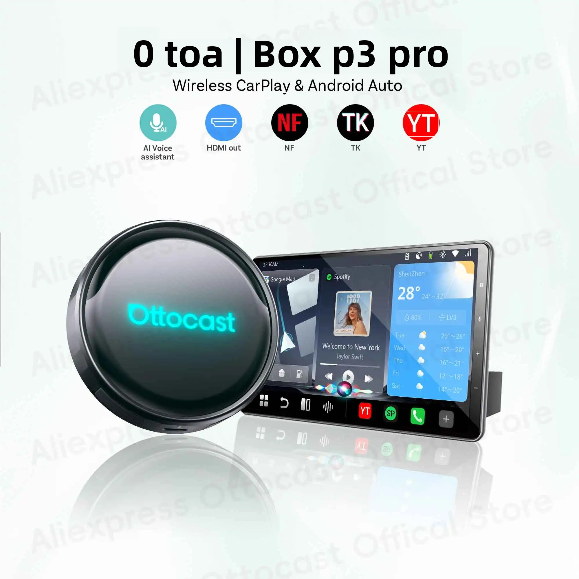 OTTOCAST P3 PRO AI Box Android - Smart Home Tv recensie en prijs